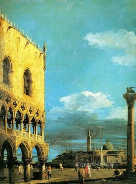 Canaletto Painting - el piazzet mirando al sur 1727 Canaletto